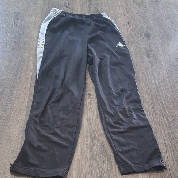 Adidas Kids Black and Gray Joggers - Picture 1 of 8
